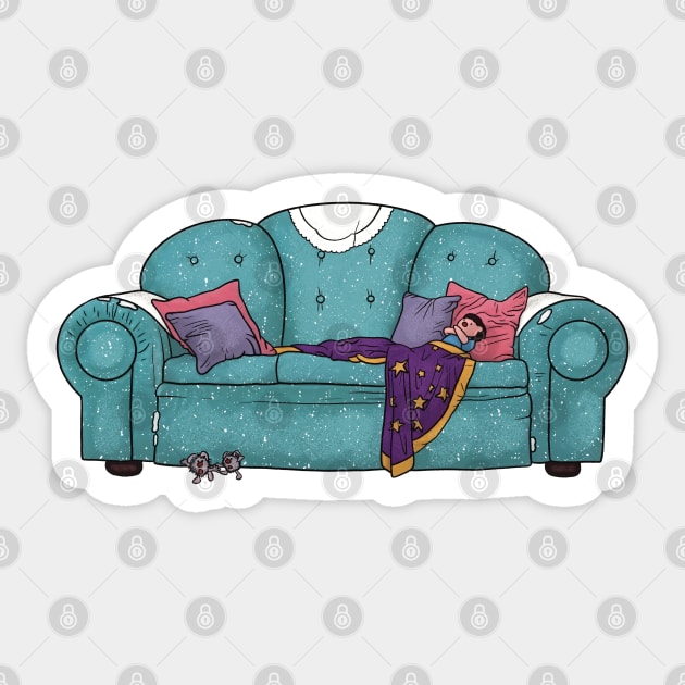 The Big Comfy Couch Sticker by daniasdesigns